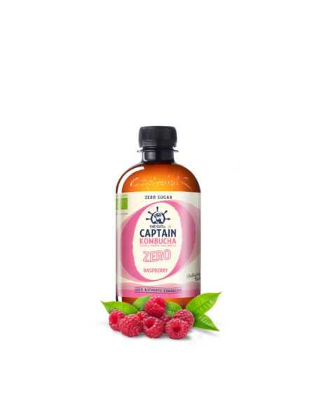 Kombucha ZERO Raspberry Bio 400ml Captain Kombucha