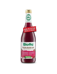 Jugo de arandanos rojos plus Bio 500 ml Biotta