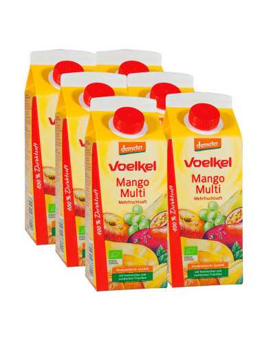 Zumo de Mango con multifrutas Bio 6x750ml Voelkel