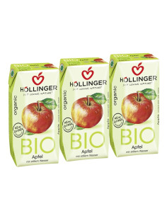 Zumo de Manzana Bio 3x200ml Hollinger