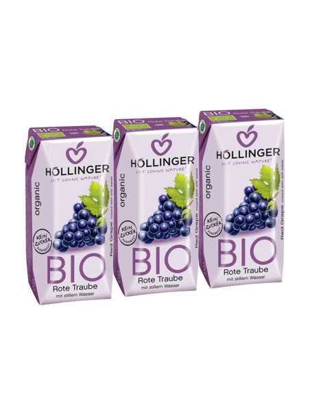 Zumo de Uva negra Bio 3x200ml Hollinger