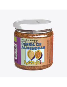Crema almendras bio 330g Monki