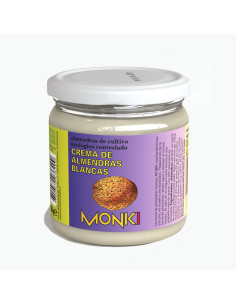 Crema de almendras blancas 330g Monki
