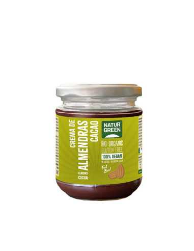 Crema de Almendras y Cacao s/gluten Bio 200g Naturgreen