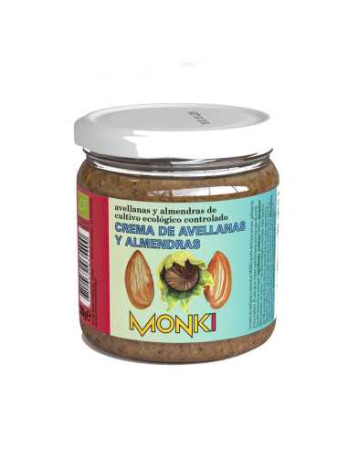 Crema de avellanas y almendras Bio 330g Monki