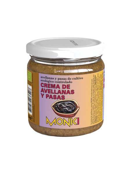 Crema de Avellanas y Pasas Bio 330g Monki