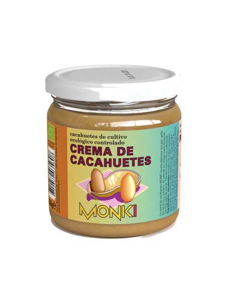 Crema de cacahuetes bio 330g Monki