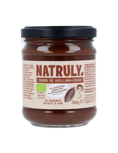 Crema de Cacao y Avellanas Bio 200g Natruly