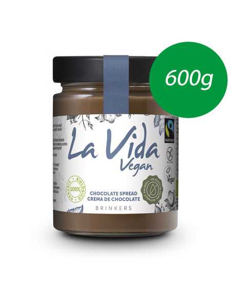 Crema de chocolate vegana Bio 600g La Vida Vegan