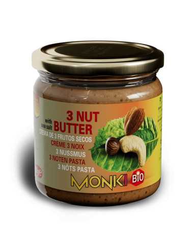 Crema mezcla de 3 nueces 330g Monki
