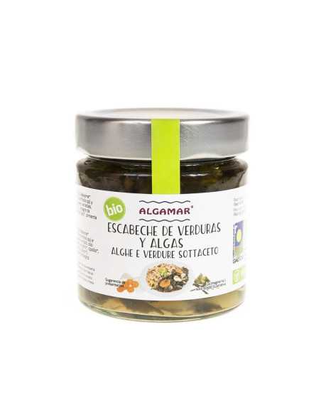 Algas y verduras en escabeche bio 190g Algamar
