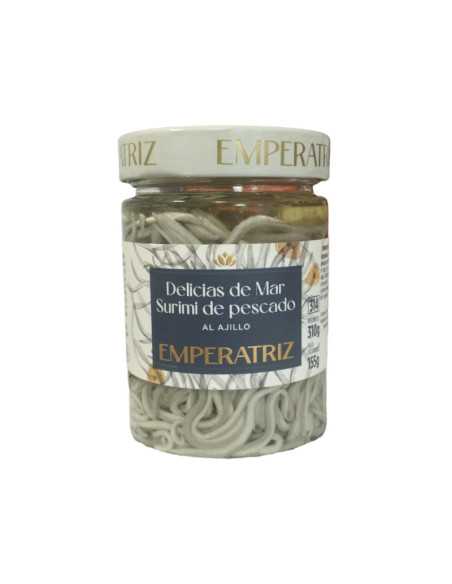 Delicias de mar Surimi de pescado al ajillo 314ml Emperatriz