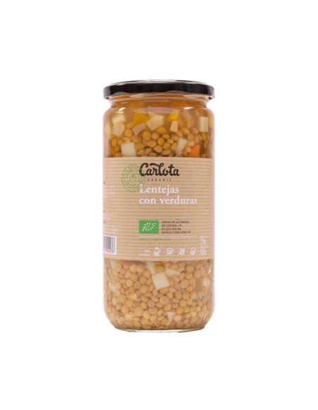 Lentejas con verduras Bio 720g Carlota Organic