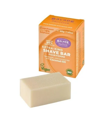 Espuma de afeitar sólida suave para mujer-40 gr | Espuma afeitar mujer natural