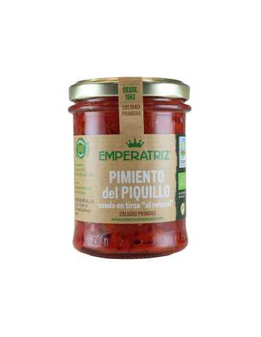 Pimiento del piquillo asado en tiras al natural Bio 212ml Emperatriz