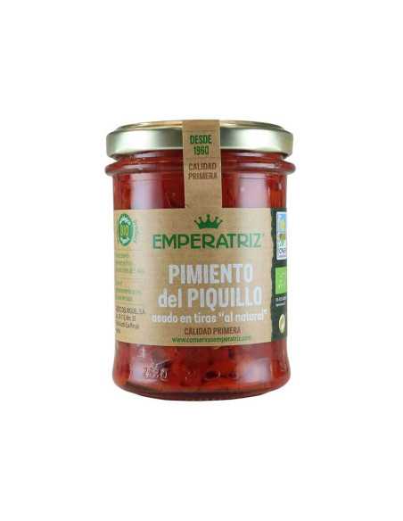 Pimiento del piquillo asado en tiras al natural Bio 212ml Emperatriz
