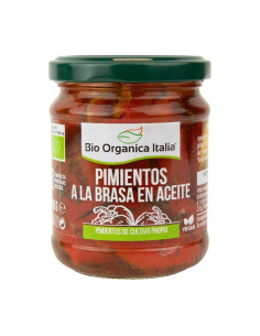 Pimientos a la brasa en aceite Bio 190g Organica Italia