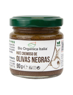 Pate de olivas negras Bio 90g Organica Italia