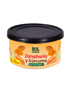 Pate vegano zanahoria curcuma bio 125g Sol Natural