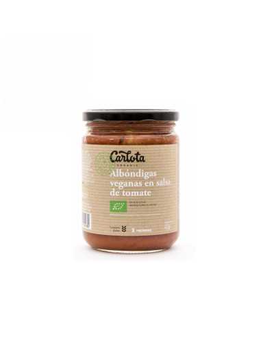 Albondigas veganas en salsa de tomate Bio 425g Carlota Organic