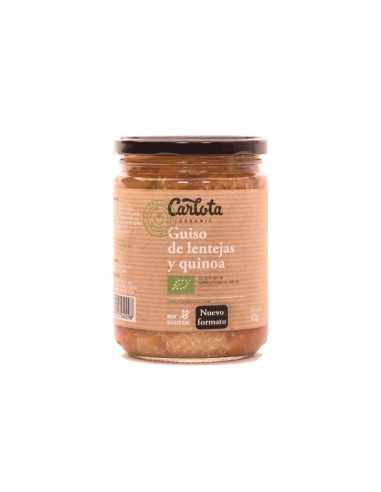 Guiso de lentejas y quinoa Bio 425g Carlota Organic