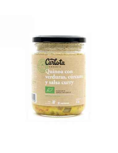 Quinoa con verduras curcuma y curry 425g Carlota Organic