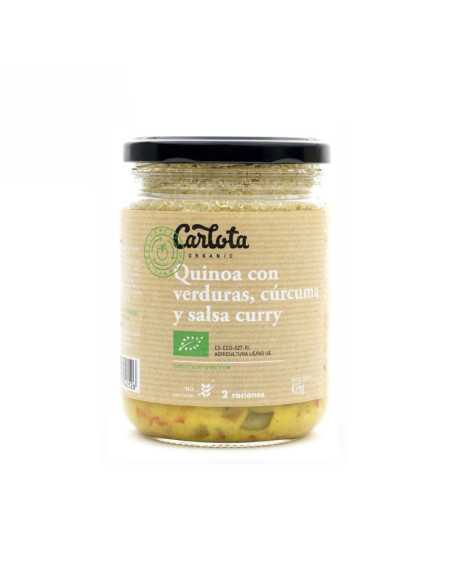 Quinoa con verduras curcuma y curry 425g Carlota Organic