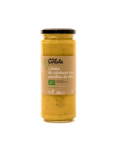 Crema calabaza con semillas de chia 450ml Carlota Organic