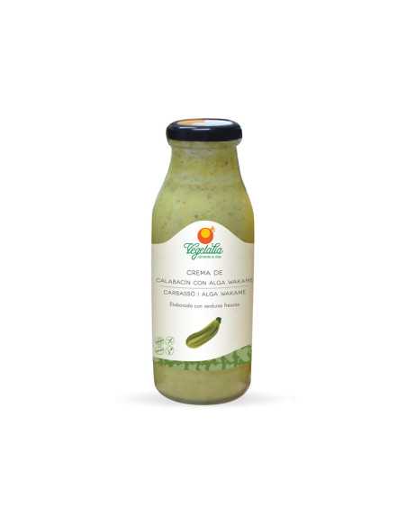 Crema de calabacín con alga wakame bio 500 ml Vegetalia