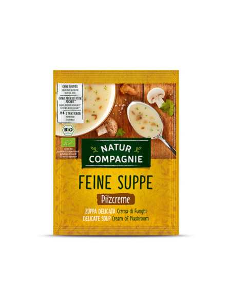 Crema de champiñones sobre Bio 40g Natur Compagnie