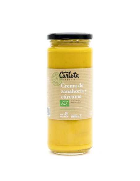 Crema de zanahoria y curcuma Bio 450g Carlota Organic