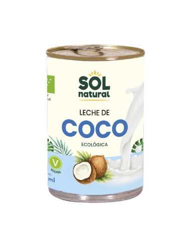 Leche de coco para cocinar lata Bio 400ml Sol Natural