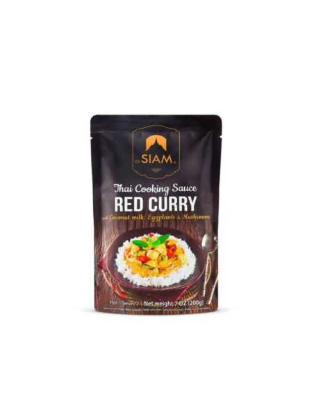 Salsa de curry rojo con vegetales 200g deSIAM
