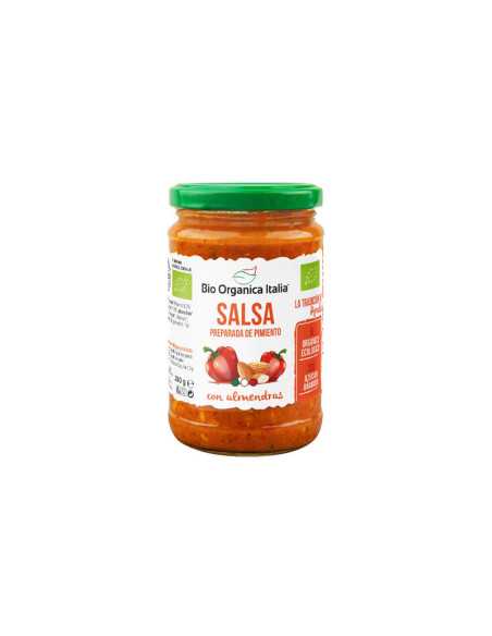 Salsa de Pimiento , Queso y Almendras Bio 280g Organica Italia