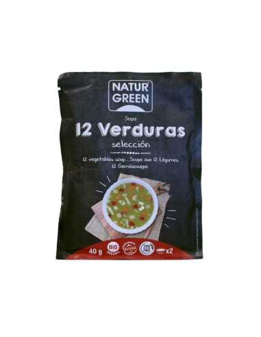 Sopa de 12 verduras sobre 40g Naturgreen