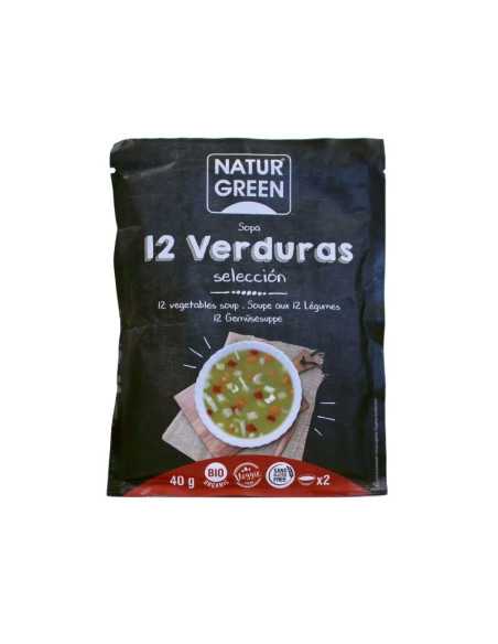 Sopa de 12 verduras sobre 40g Naturgreen