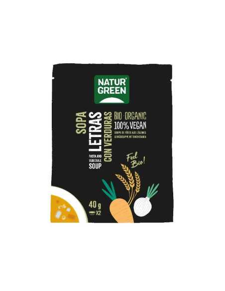Sopa de letras con verduras Bio sobre 40g NaturGreen