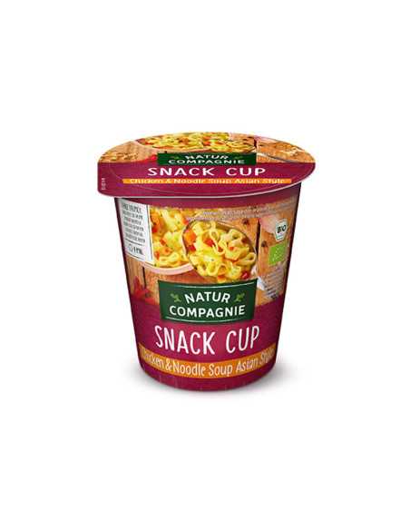 Vaso Asia noodles con pollo Bio 55g Natur Compagnie