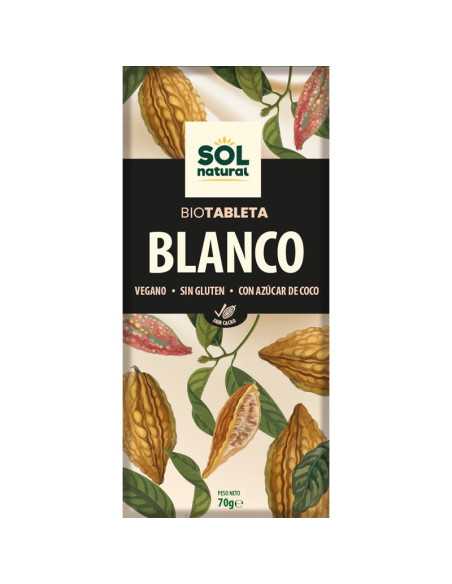 Tableta chocolate blanco Bio 70g Sol Natural