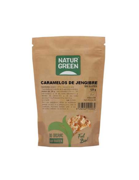 Caramelos dados de jengibre Bio 125g NaturGreen