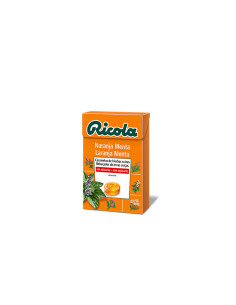 Caramelos de naranja menta sin azucar 50 g Ricola