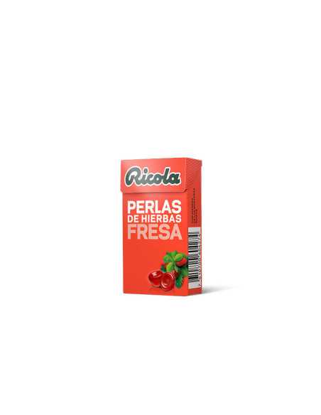Perlas de hierbas fresa sin azucar 25 g Ricola Perlas de hierbas fresa sin azucar 25 g Ricola