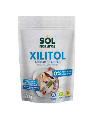 Xilitol-Azucar de abedul bote 500g Sol Natural