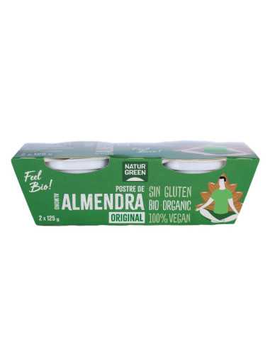 Postre de almendra bio 2x125g Naturgreen
