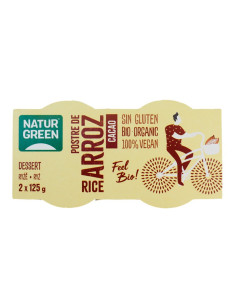 Postre de arroz cacao Bio 2x125g Naturgreen