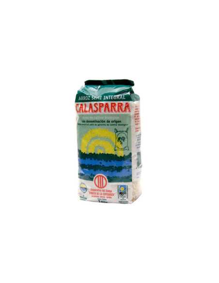 Arroz semi integral envase de plastico 1kg Calasparra