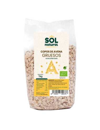 Copos de avena gruesos bio 1kg Sol Natural