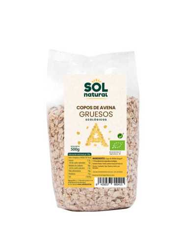 Copos de Avena gruesos bio 500g Sol natural