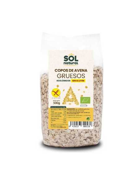 Copos de avena gruesos sin gluten bio 500g Sol Natural