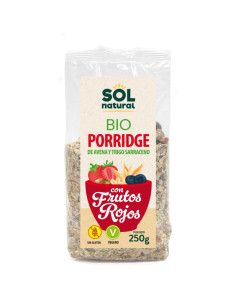 Porridge Frutos rojos avena-T.Sarraceno Bio 250g Sol Natural